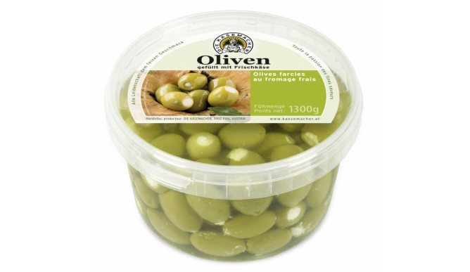 Oliven gefüllt mit Frischkäse