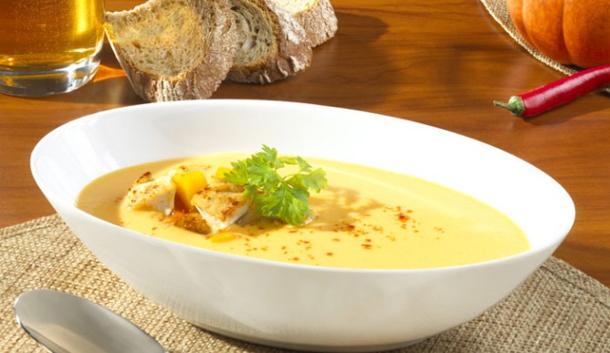 Milkana Kürbis-Chili-Suppe