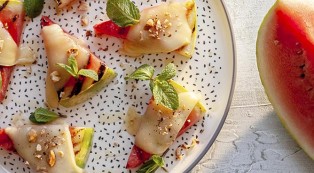 Gegrillte Wassermelone mit LeSuperbe Raclette