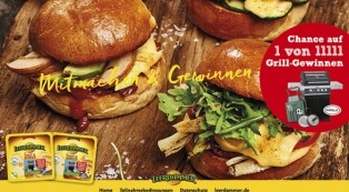 Gewinnspiel-Promotion für Leerdammer Toast & Burger