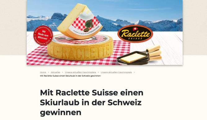 Mit Raclette Suisse in die Westschweiz