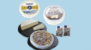 Blühende Brie-Torten