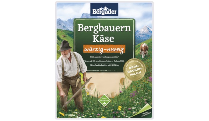 Bergader Bergbauern würzig-nussig Scheiben  150 g