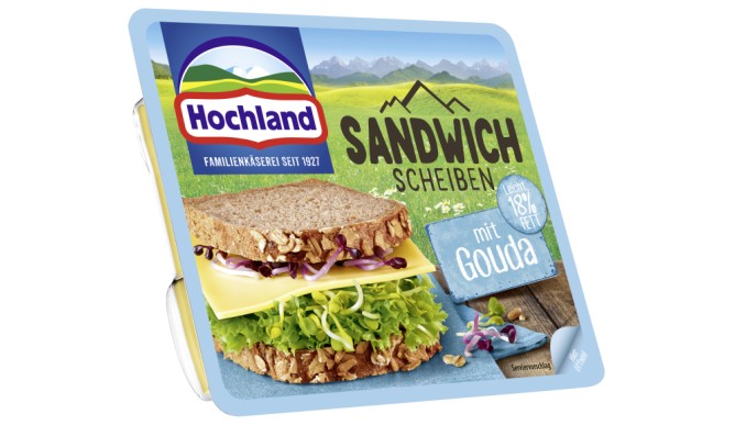 Hochland Sandwich Scheiben mit Gouda Leicht 150g