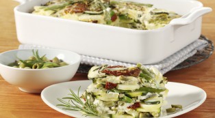 Gemüseauflauf mit Zucchini-Frischkäse von Arla Buko