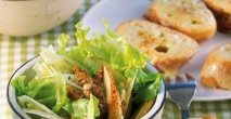 Fenchel-Birnen-Salat mit Käsecrostini