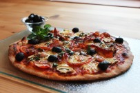 Pizza mit Bleu de Langruti