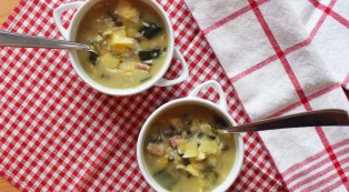 Linsen-Käse-Suppe