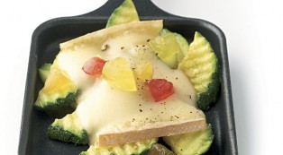 Curry-Zucchini-Raclette